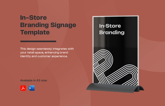 In-Store Branding Signage Template
