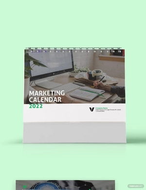 Sample Marketing Desk Calendar Template