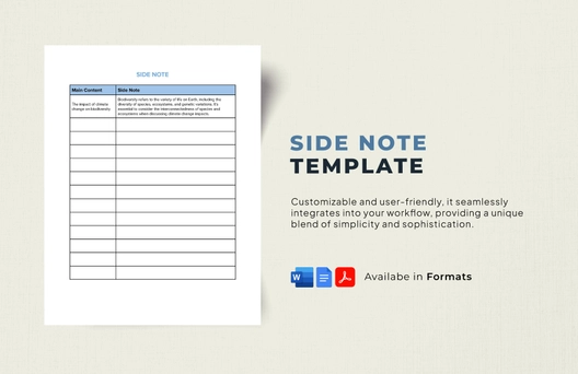Side Note Template