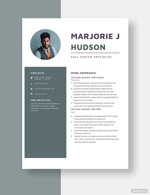 Call Center Specialist Resume