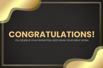 Free Congratulations Postcard Template to Edit Online