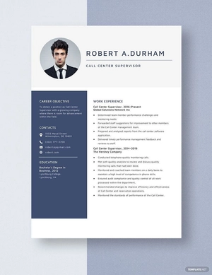 Call Center Supervisor Resume