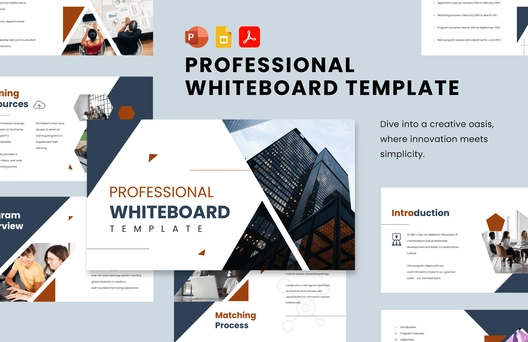 Professional Whiteboard Template Professional Whiteboard Template