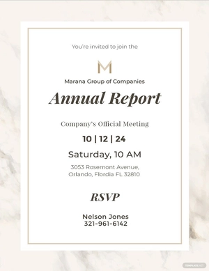 Official Meeting Invitation Template