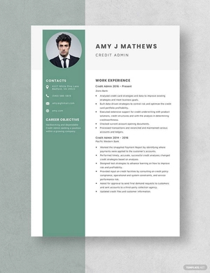 Credit Admin Resume