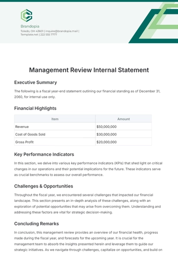 Free Statement Template to Edit Online