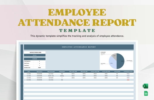 Employee Attendance Report Template