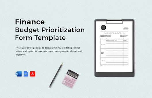 Finance Budget Prioritization Form Template
