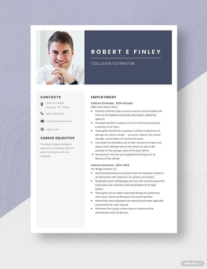 Collision Estimator Resume
