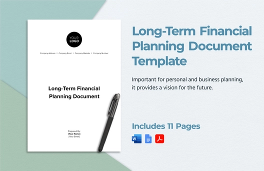 LongTerm Financial Planning Document Template