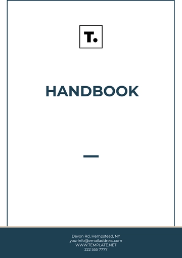 Free Handbook Template to Edit Online