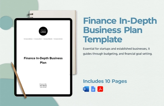 Finance In-Depth Business Plan Template