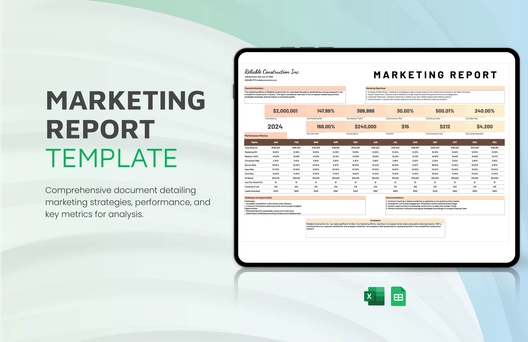 Marketing Report Template