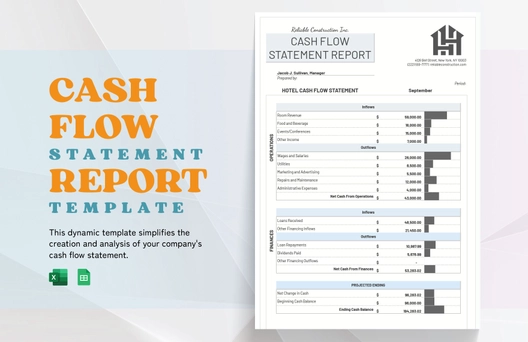 Cash Flow Statement Report Template Cash Flow Statement Report Template