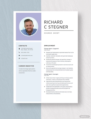 Change Agent Resume