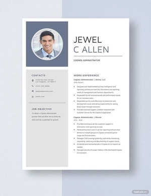 Cognos Administrator Resume