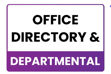 Free Office Directory and Departmental Sign Template to Edit Online