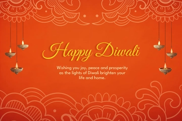 Free Diwali Postcard Template to Edit Online