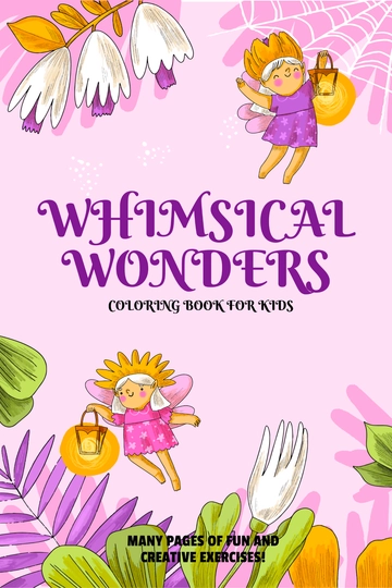 Free Coloring Book Cover Template to Edit Online