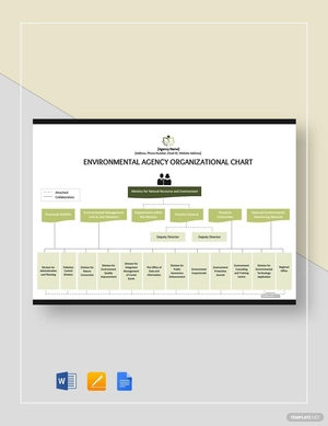 Environmental Agency Organizational Chart Template