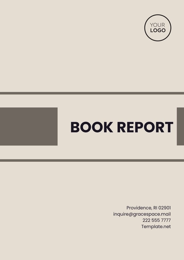 Free Book Report Template to Edit Online