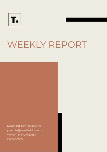 Free Weekly Report Format Template to Edit Online