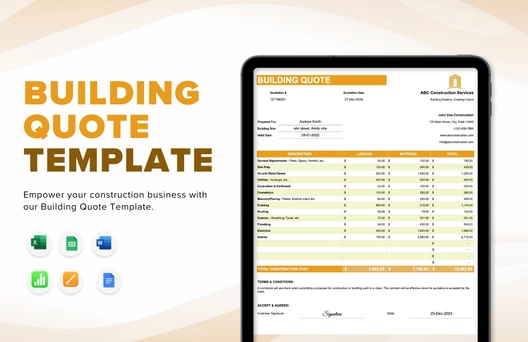 Building Quote Template