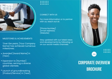 Free Corporate Overview Pamphlet Template to Edit Online