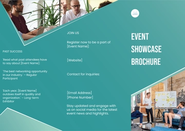 Free Event Showcase Pamphlet Template to Edit Online