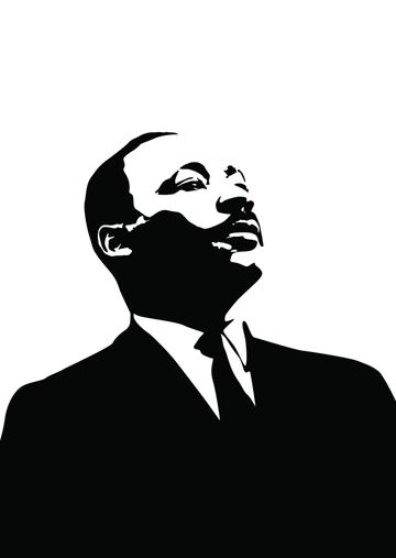 Free Martin Luther King Sketch Drawing Template to Edit Online