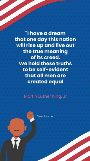 Free Martin Luther King Famous Quotes Template to Edit Online