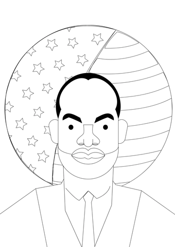 Free Martin Luther King Coloring Pages for Preschoolers Template to Edit Online