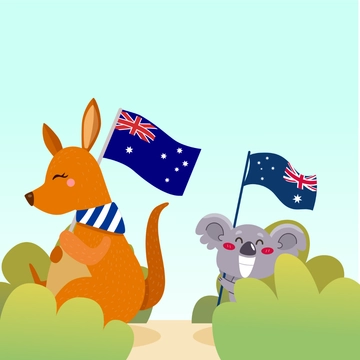 Free Happy Australia Day Clipart Template to Edit Online