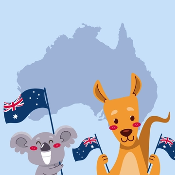 Free Australia Day Cartoon Template Clipart to Edit Online