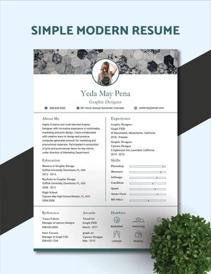 Simple Modern Resume