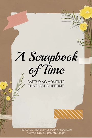 Free Scrap Book Cover Template to Edit Online