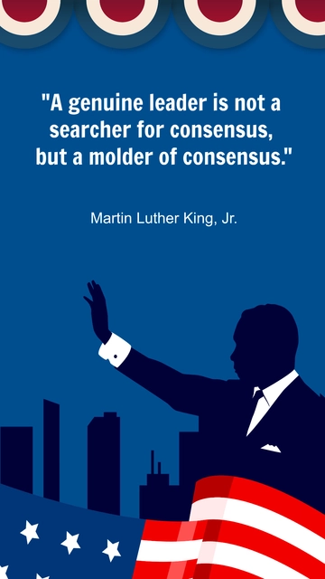 Free Martin Luther King Quotes on Leadership Template to Edit Online