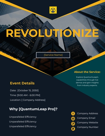 Free New Service Announcement Flyer Template to Edit Online