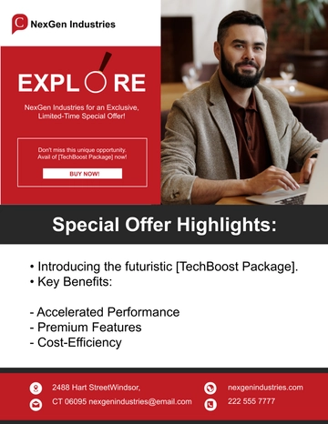 Free Special Offer Announcement Flyer Template to Edit Online