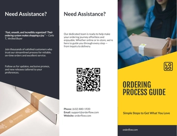 Free Ordering Process Guide Pamphlet Template to Edit Online