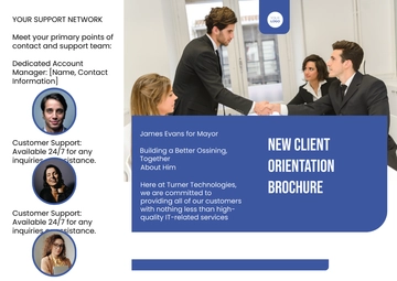 Free New Client Orientation Pamphlet Template to Edit Online