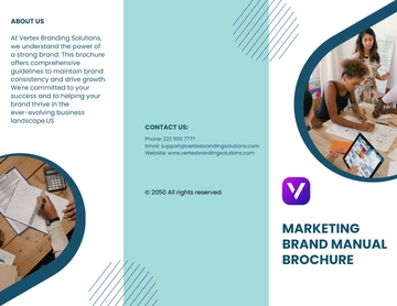 Free Marketing Brand Manual Brochure Template to Edit Online