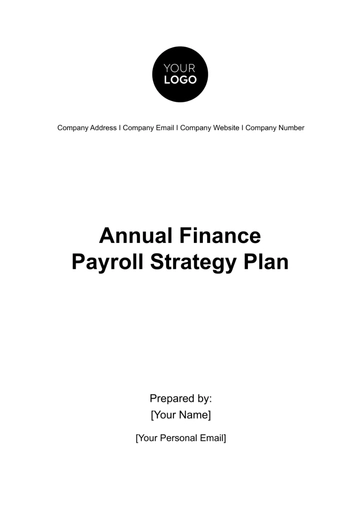 Free Annual Finance Payroll Strategy Plan Template to Edit Online