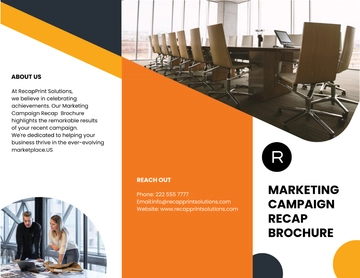 Free Marketing Campaign Recap Brochure Template to Edit Online