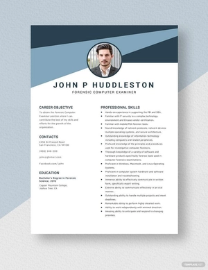 Forensic Computer Examiner Resume