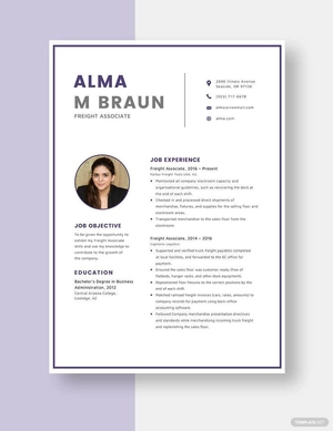 Freight Associate Resume