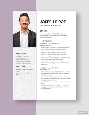 Freight Broker Agent Resume