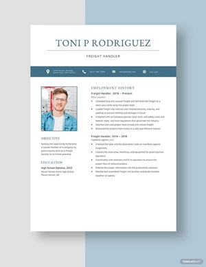 Freight Handler Resume