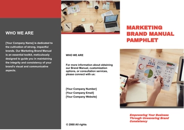 Free Marketing Brand Manual Pamphlet Template to Edit Online