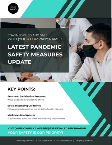 Free Pandemic Safety Measures Update Flyer Template to Edit Online